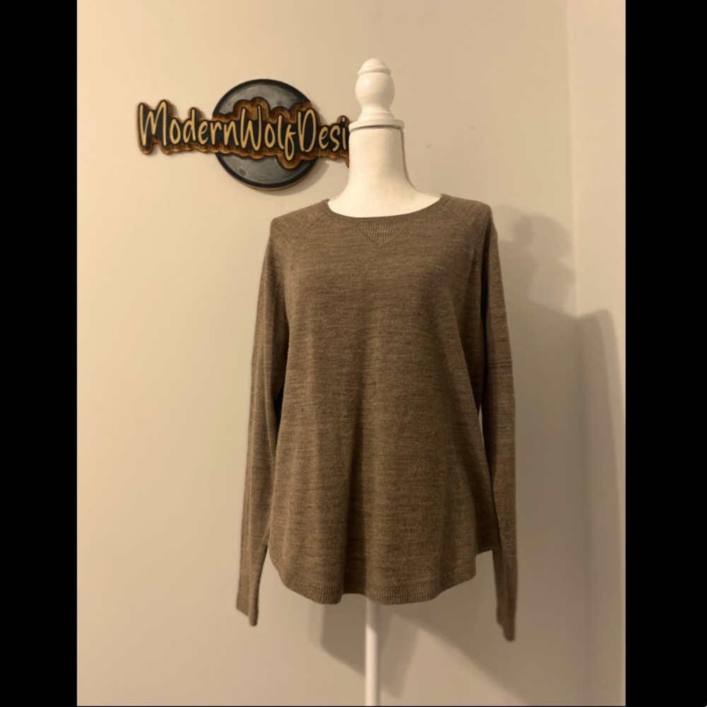 ⏰ Sweet Romeo - Brown/Tan pullover sweater - M